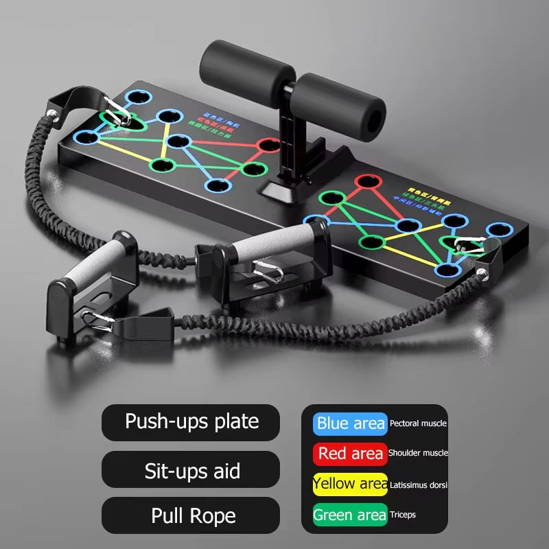 Multifunctional Abdominal Board Fitness Board Push up Board Automatic Rebound Abdominal Muscle Curling, Home Fitness Equipment